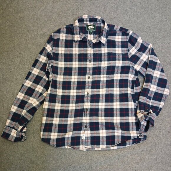 ROOTS plaid flannel long-sleeved shirt - women - large - pre-owned - cottagecore - Picture 9 of 10